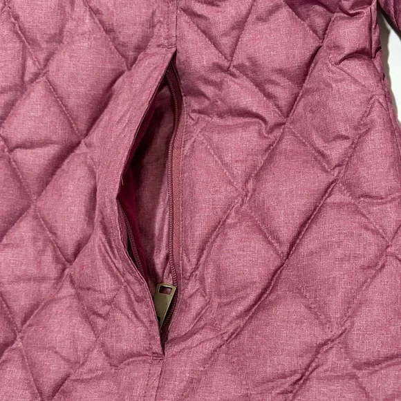 Lands End Quilted Down Coat, XL - Picture 7 of 11